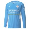 Original Fußballtrikot Manchester City Heimtrikot 2021-22 Langarm Für Herren